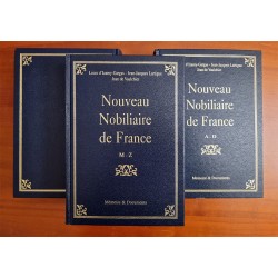 Nouveau Nobiliaire de France 3 volumes + cd-rom L. d'Izarny-Gargas - J.-J. Lartigue - J. de Vaulchier