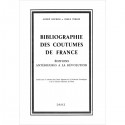 Bibliographie des Coutumes de France  A. Gouron et O. Terrin