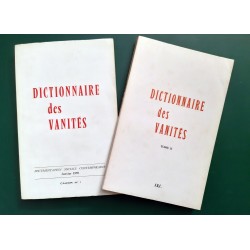 Dictionnaire des Vanités en 2 volumes  P.-M. Dioudonnat