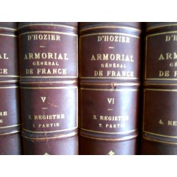 D'Hozier - Armorial Général, Registre de la Noblesse de France 11 volumes